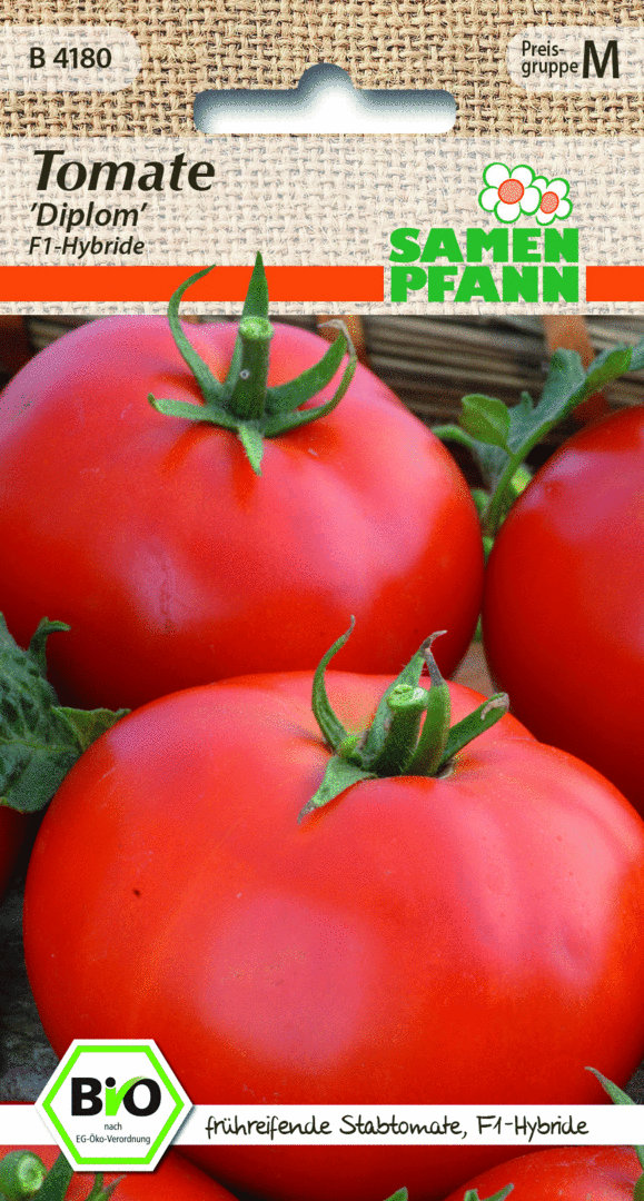 Tomaten Diplom Bio F1 Hybride (MHD 01.2023) Räumungsverkauf